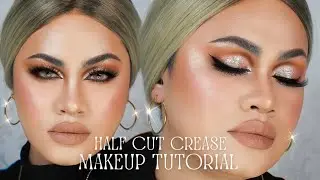 HALF CUT CREASE MAKEUP TUTORIAL | Sandee Proud