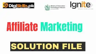 Hands-on Exercise No.1DigiSkills 2.0Batch-05Affiliate Marketing|digiskills|solution file|FAIZ BALOCH