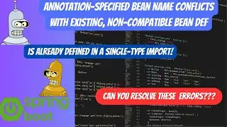 How to resolve Annotation specified bean name conflicts with existing ?