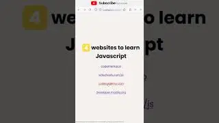 4 websites to learn Javascript
