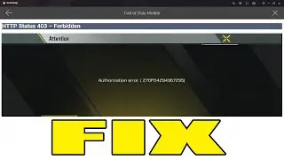 FIX HTTP Status 403 Forbidden And Authorization Error / Fix call of duty mobile login issue gameloop