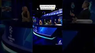 Carra asking the hard hitting questions