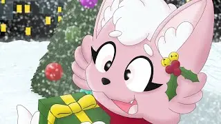 Speedpaint of my piece for a Christmas art contest in @PinkStrawberryFox's Discord server!