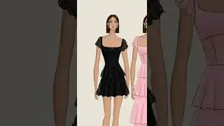 I'm finally making the HIGHLY requested black flounce mini dress! 