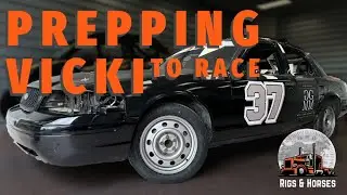 Prepping Vicki to Race!