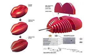 Rhino 8 Parametric Contour Art Wall w/ Fabrication Dowels Architecture Grasshopper Script & Cluster