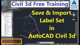 How To Save And Import Label Set In AutoCAD Civil 3D | Civil 3D Advance Training