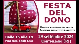 Festa del Dono, Settembre 2024 Contigliano
