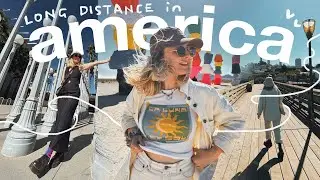 usa travel vlog // visiting my long distance bf + road trip 📹🚗✨