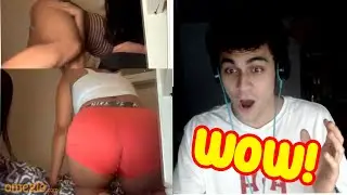 Girl twerks on Omegle