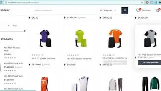 Sports Wear Ecommerce Website in Laravel