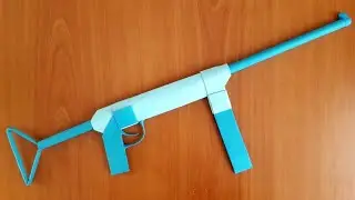 How to make PAPER GUN | Origami Gun | DIY | Mp40