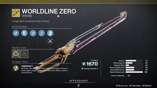 HOW TO GET WORLDLINE ZERO - DESTINY 2