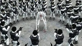 SCP-096:CB VS 100 SCP GUARD ALPHA!! Garrys Mod Sandbox