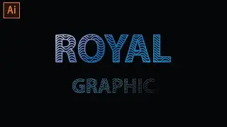 How to Fill Text with Lines in Adobe Illustrator CC