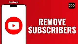 HOW TO REMOVE SUBSCRIBERS FROM YOUR YOUTUBE ACCOUNT