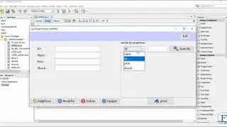Part 11: programming in NetBeans how to searche by properties into MYSQLdata base