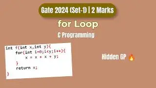 GATE 2024 C Programming Question | Hidden GP Trick