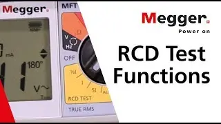 MFT1741 RCD Test Functions | Megger auto test facility ramp test