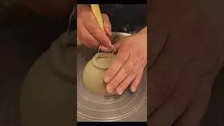 Pottery - Trimming and Cleaning Up #shorts #pottery