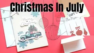 Cricut Christmas In July! Cards And Giftcard Holders