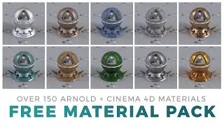 Free Arnold Material Pack for Cinema 4D: 150+ Materials!