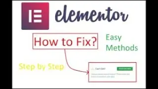 How To Fix ELEMENTOR ENABLE SAFE MOODCAN'T EDIT ERROR  WordPress Bangla  ||  Mrh Tutorial  ||