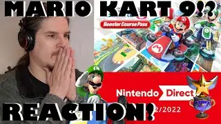 MARIO KART 8 Deluxe DLC REACTION [48 NEW COURSES!?] Nintendo Direct!