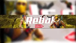 Rebal Youtube Banner Speed Art | Photoshop