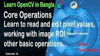 Core Operation on an Image in openCV.
