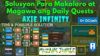 Solusyon sa mga Problema Sa Axie Infinity (Possible Tips to Be Able to Play)