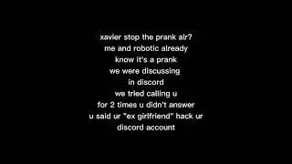 xavier stop the prank my goodness
