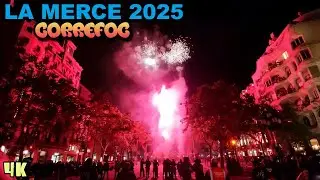 Barcelona Main Festival 2025 | CORREFOC of MERCÈ (9/27/2025) [4K]