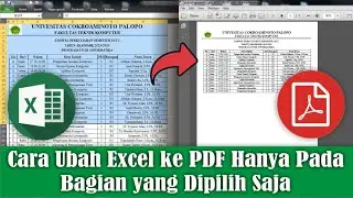 Cara Ubah Excel ke PDF Hanya Pada Bagian yang Dipilih Saja