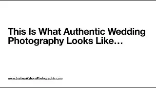 Authentic Weddings - Non-picture perfect, perfect pictures