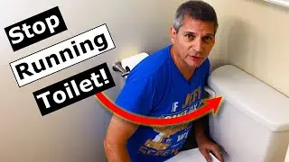 How to Fix a Running Toilet Flushing Itself, Install Flapper