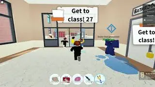 Плохая концовка в Roblox.История зомби в школе Roblox