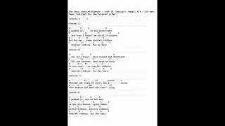The Cats: SCARLET RIBBONS - Original - In Sync LYRICS & CHORDS - Free* TAB: DairyBeat: