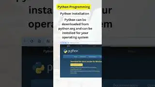 Python Installation: Download the Python from Python.org
