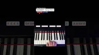 Play „RUNAWAY“ by Kanye West EASILY - Both Hands #pianotutorial #learnpiano #easypiano #pianolessons