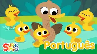 Cinco Patinhos | Canções Infantis | Super Simple Português