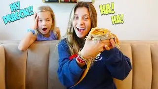 I STOLE MY LITTLE  SISTER'S PET BEARDED DRAGON!!