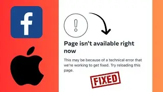 How To Fix Facebook Page Isn't Available Right Now In iPhone