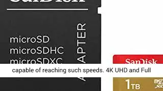 SanDisk 1TB Extreme microSDXC UHS-I Memory Card with Adapter - C10, U3, V30, 4K, A2, Micro SD -