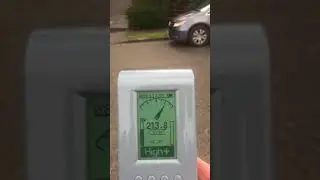 GQ EMF-380 used to check 11KV street power line Electric Field (EF)