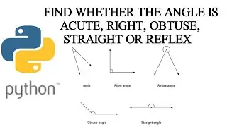 HOW TO FIND WHETHER THE ANGLE IS ACUTE, RIGHT, OBTUSE, STRAIGHT OR REFLEX | FOR BEGINNERS | ANMOL