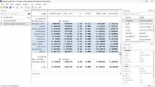 Wald tests in Stata