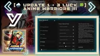 Best  Anime Warriors 3 Simulator Script |  Auto Infiltration + Boost System +Many Features|FREE