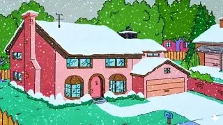 30 Minutes of Snow at The Simpsons House