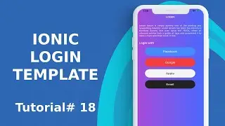 IONIC LOGIN PAGE Tutorial 18